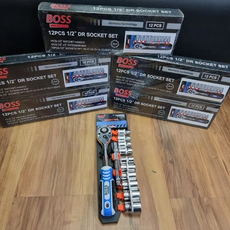 آچار و سری بکس باس مدل Life Style مجموعه 12 عددی