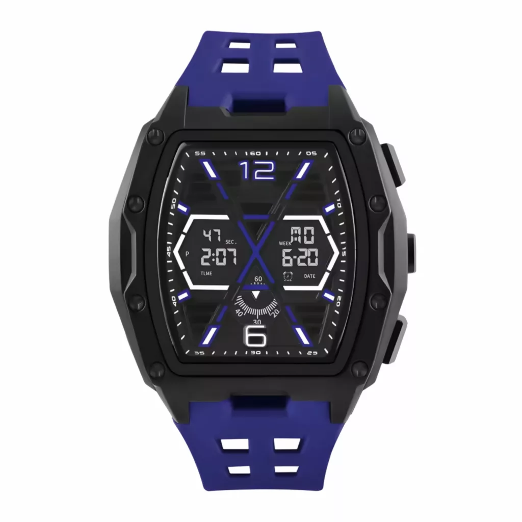 ساعت مچی دیجیتال مدل تک زمانه بند پیو کرنوگراف آب استخری کد ۱.۳