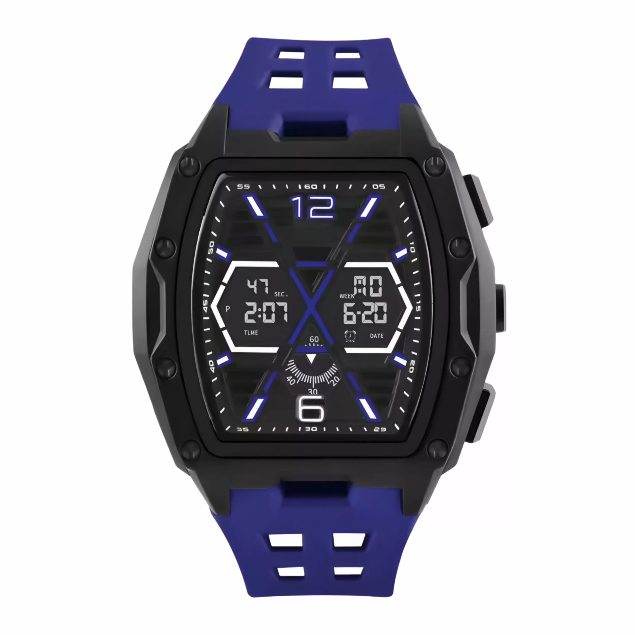 ساعت مچی دیجیتال مدل تک زمانه بند پیو کرنوگراف آب استخری کد ۱.۳
