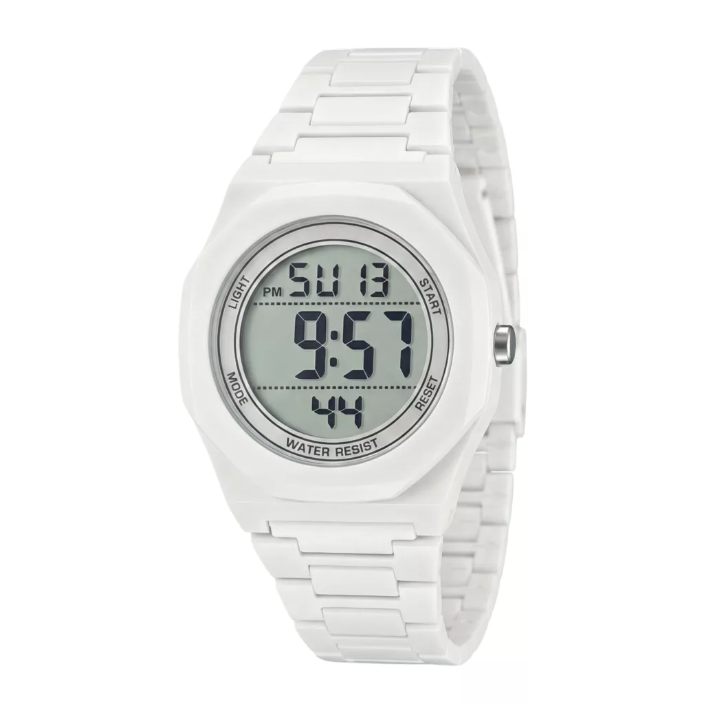 ساعت مچی دیجیتال مردانه مدل اسپرت تک زمانه بند کربنی سبک قفل مخفی کد C3