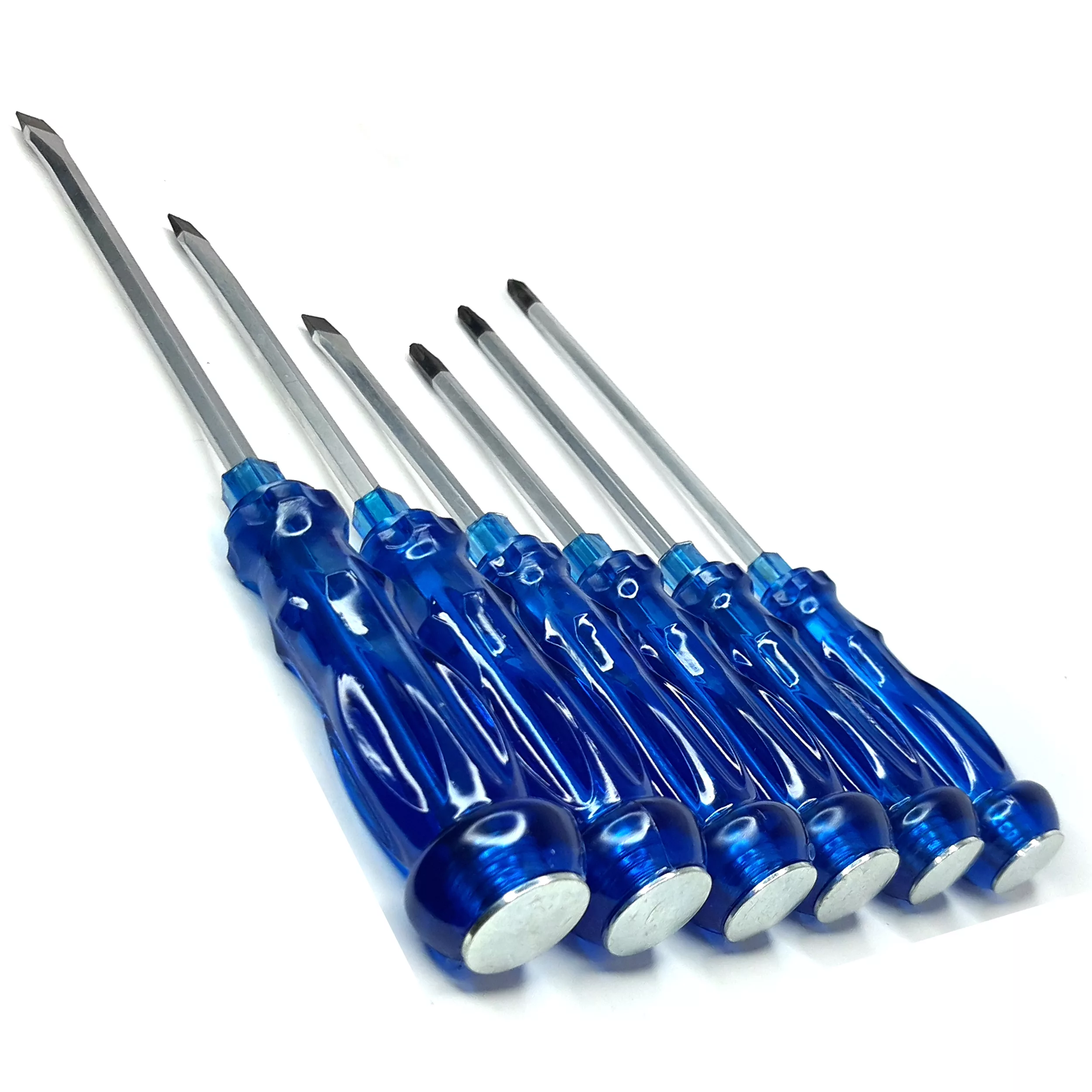 پیچ گوشتی ضربه خور دوسو و چهارسو تات مدل T-T202 بسته 6 عددی