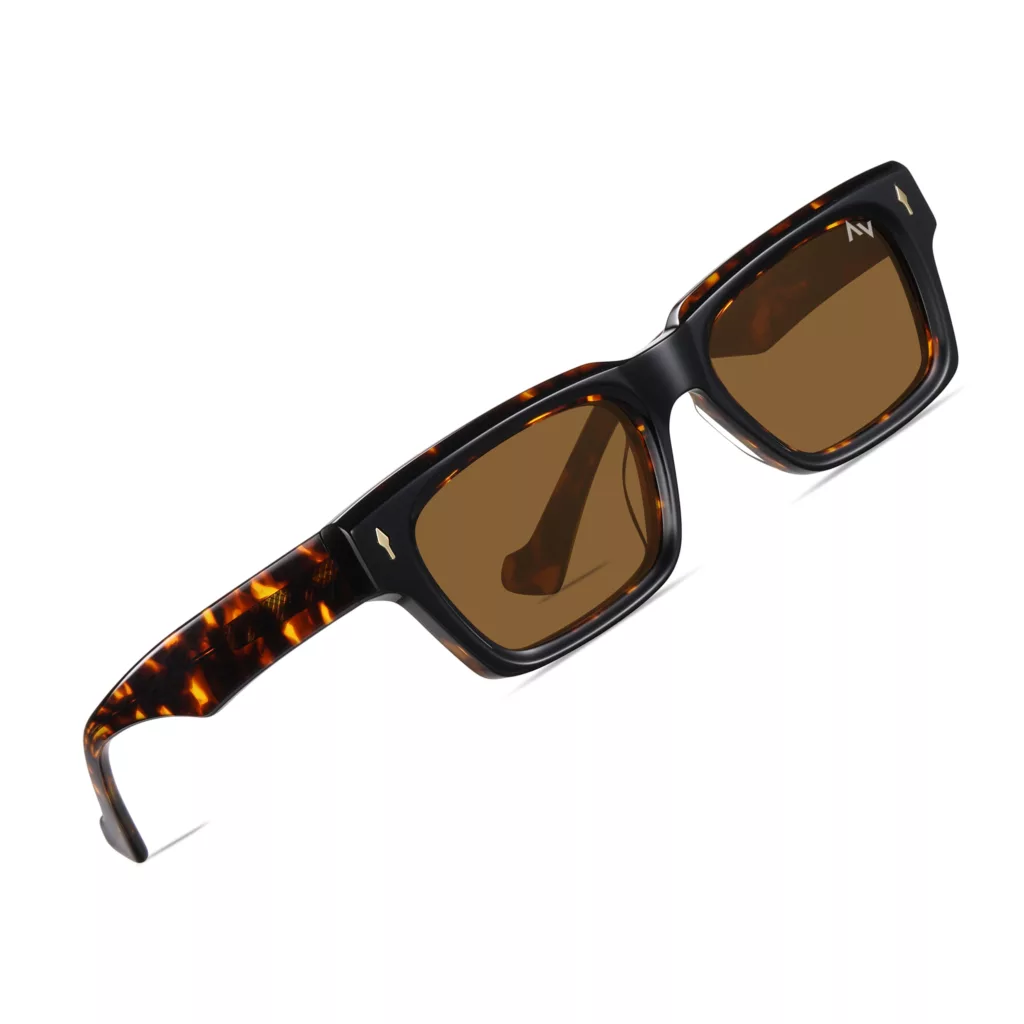 عینک آفتابی مستطیلی آلبرت وگ مدل S3210۸C2 Acetate Avantgarde Visionary