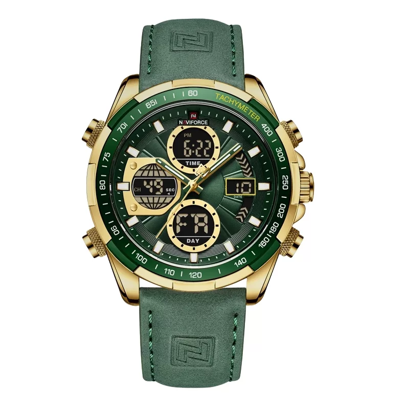 ساعت مچی عقربه‌ای کوارتز مردانه نیوی فورس مدل NF9197L GGN