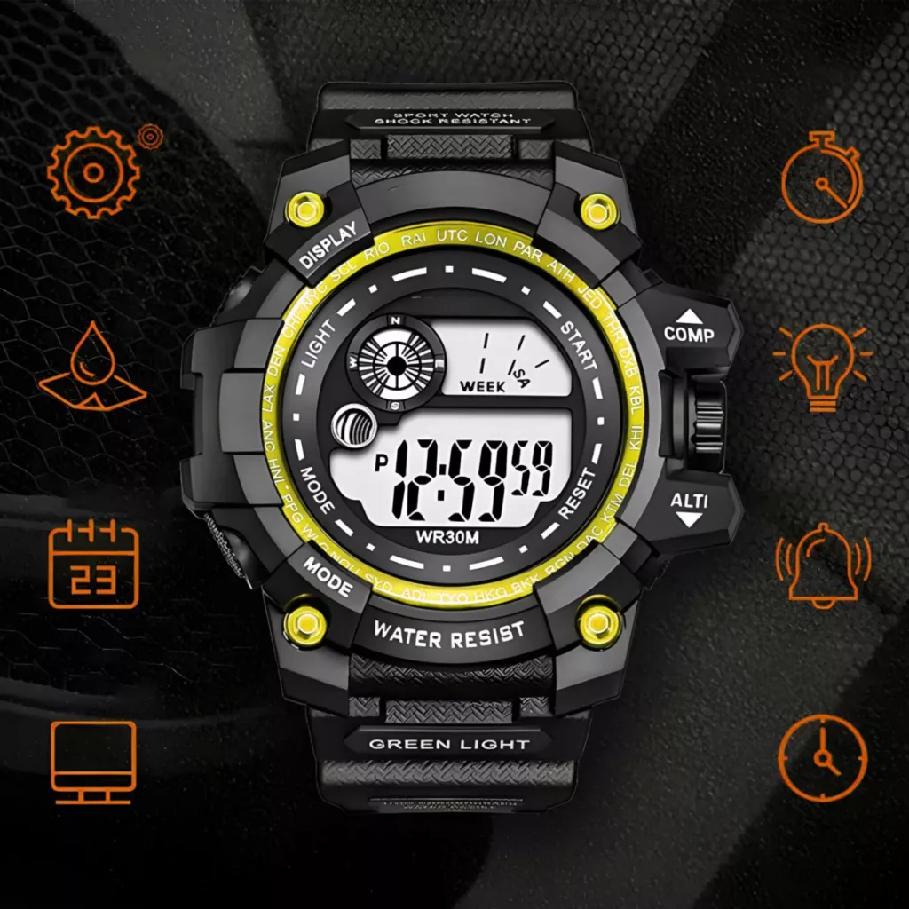 ساعت مچی دیجیتال مردانه مدل تک زمانه 010