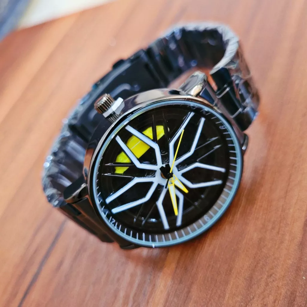 ساعت مچی عقربه‌ای مردانه کوارتز مدل رینگی صفحه متحرک کد 5y