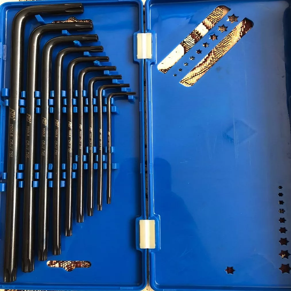 آچار ستاره ای آ زد دی مدل کیف دار مجموعه ۹ عددی