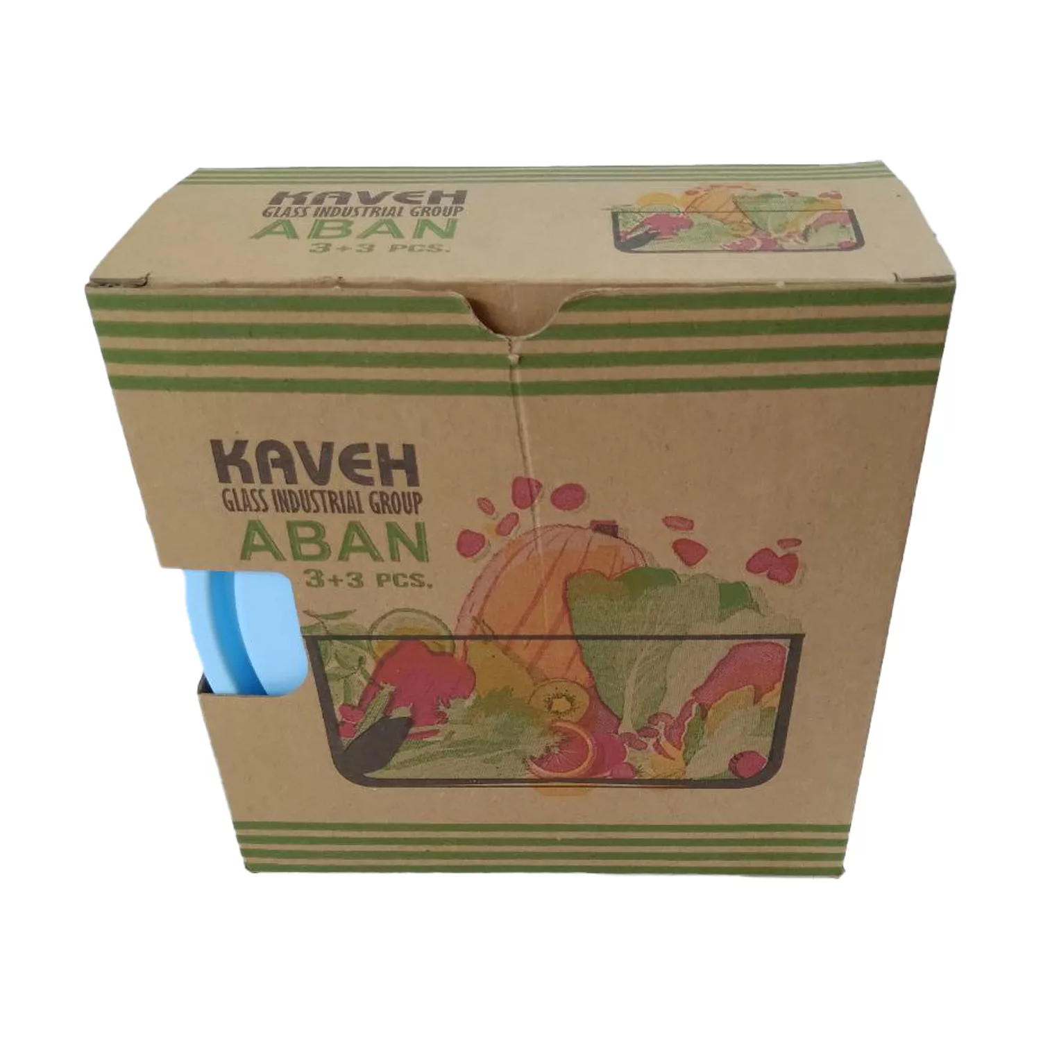 ظرف نگهداره غذا بلور کاوه مدل SE0318 مجموعه 3 عددی