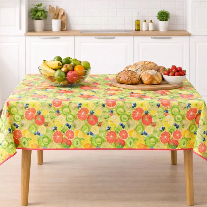 سفره 4 نفره طرح میوه سایز 75*100 سانتی متر