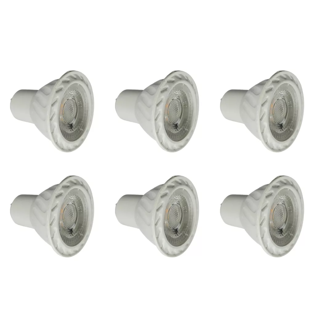 هالوژن 7 وات طلوع مدل سوزنی پایه GU5.3 بسته 6 عددی