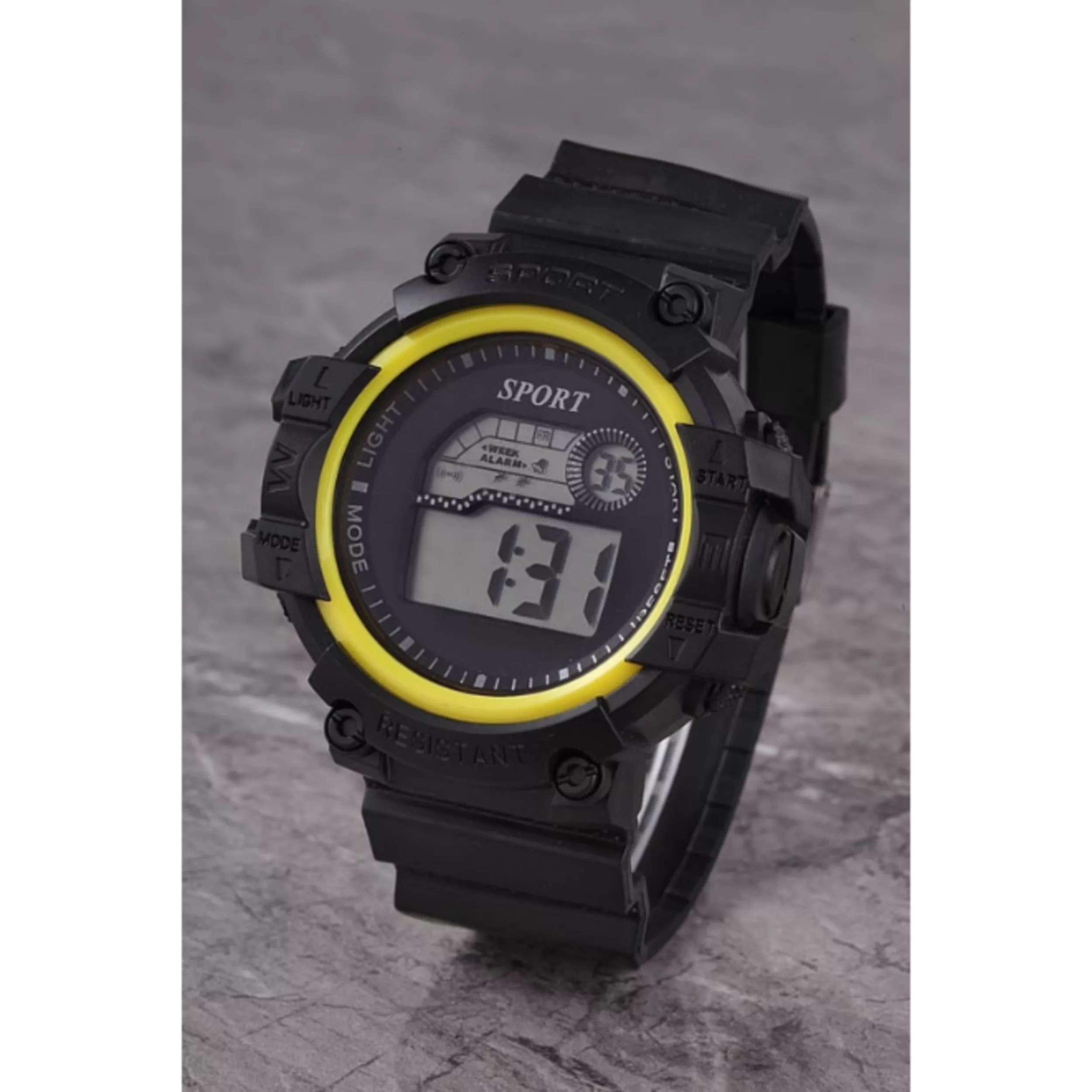 ساعت مچی دیجیتال مدل تک زمانه بند پیو کرنومتر دار کد a1