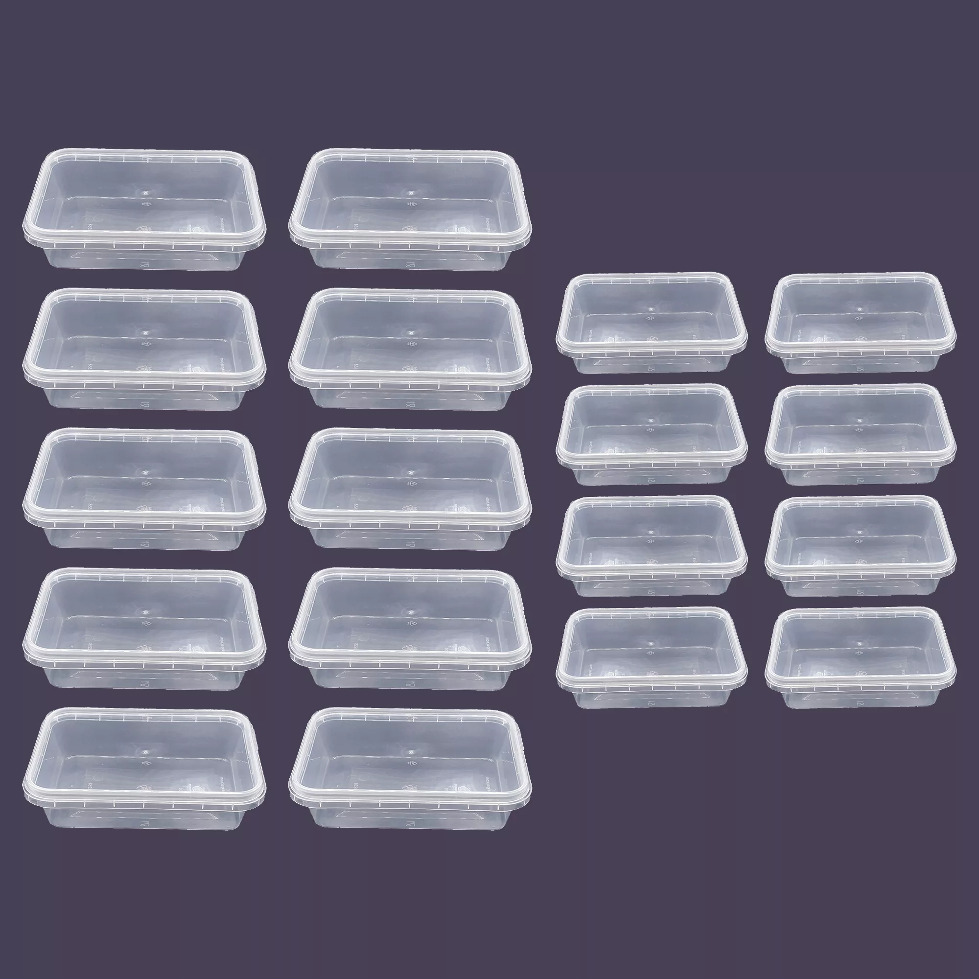 ظرف نگهدارنده مدل فریزری کد 400cc-700cc بسته 18 عددی