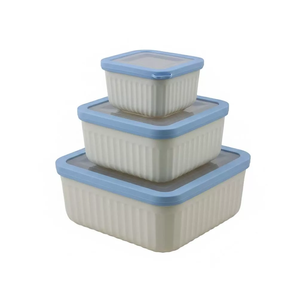 ظرف نگهدارنده کاپریس مدل مربع طرح پرایم مجموعه سه عددی