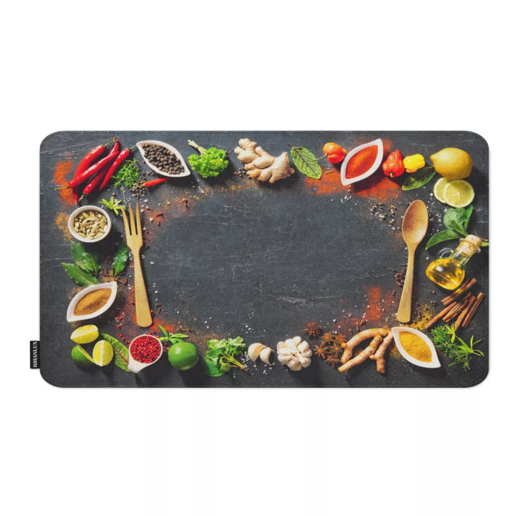 پادری ریحانلوکس مدل مستطیل طرح آشپزخانه کد PADARI-A12 سایز 70×50 سانتی‌متر مناسب برای فضای داخلی