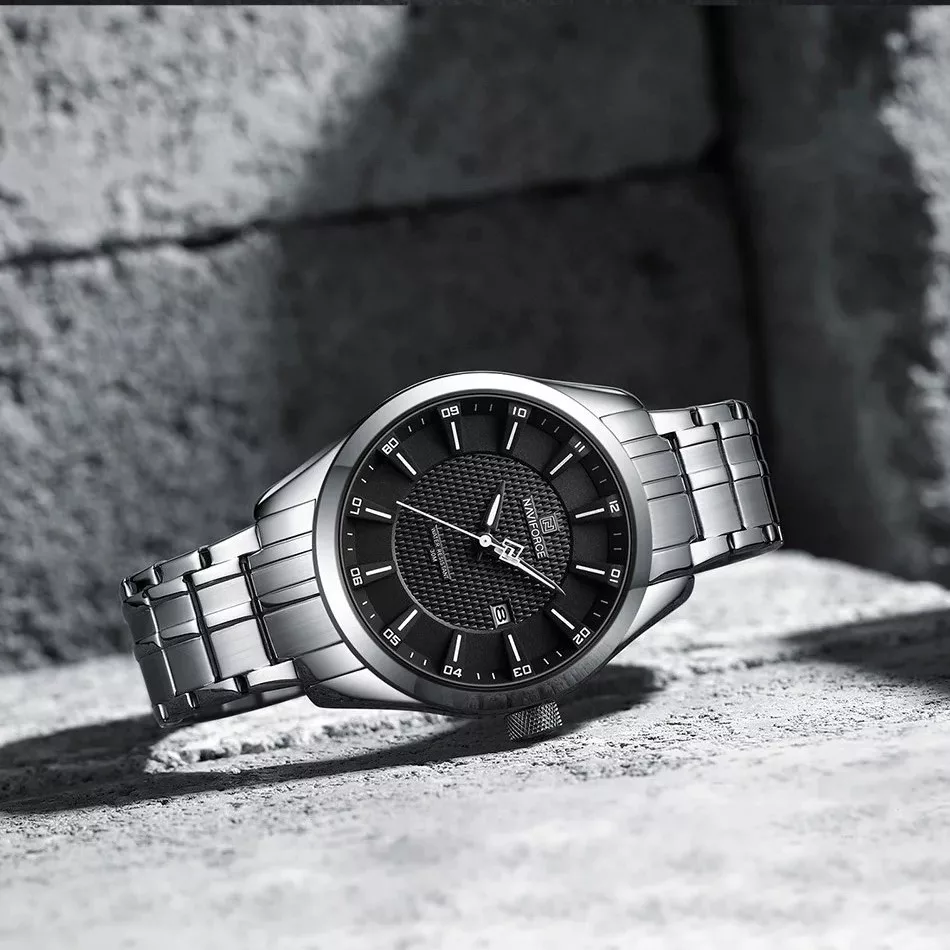 ساعت مچی عقربه‌ای کوارتز مردانه نیوی فورس مدل NF8032BS