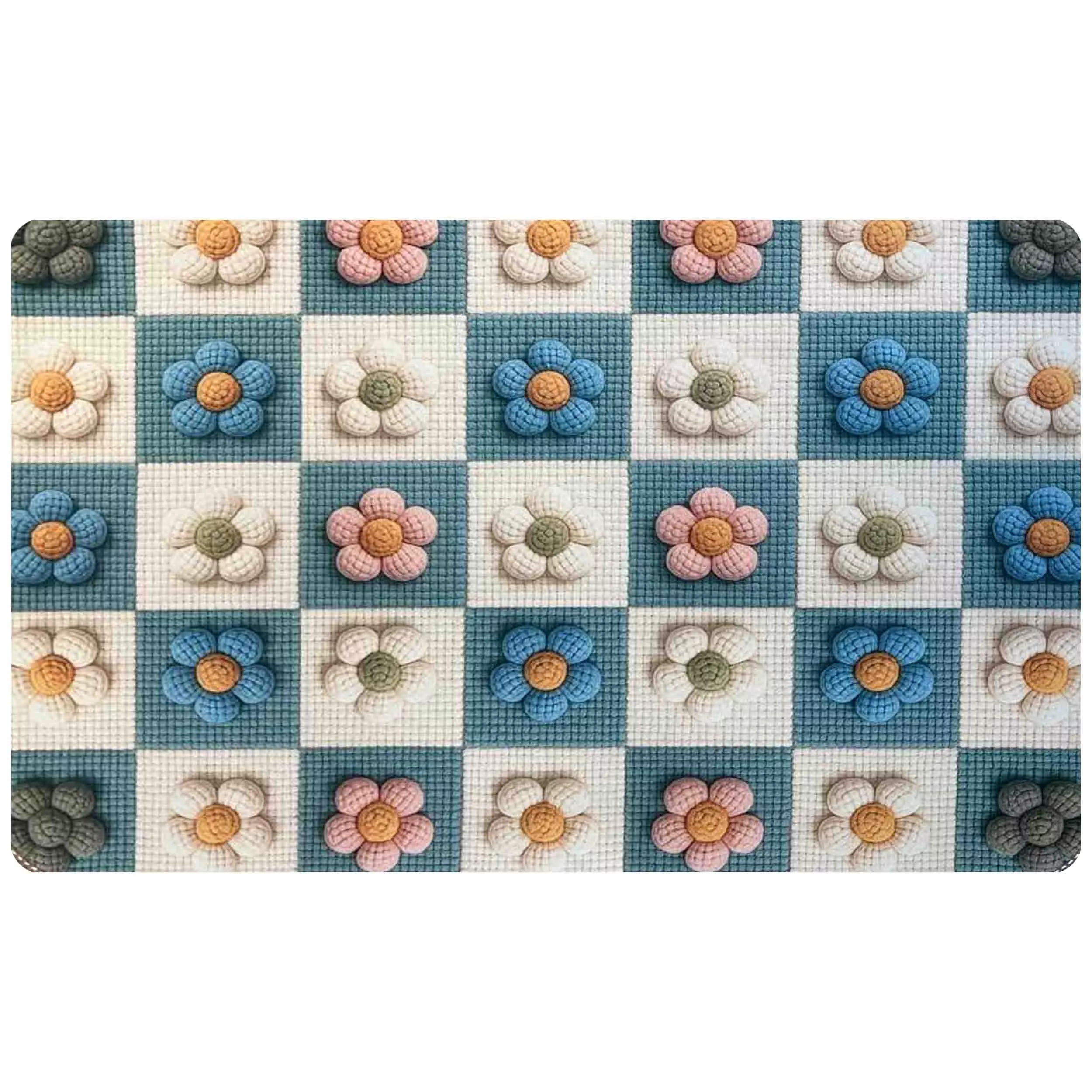 پادری مدل اسفنجی طرح ترک کد RS.181 سایز 70x50 سانتی‌متر مناسب برای فضای داخلی