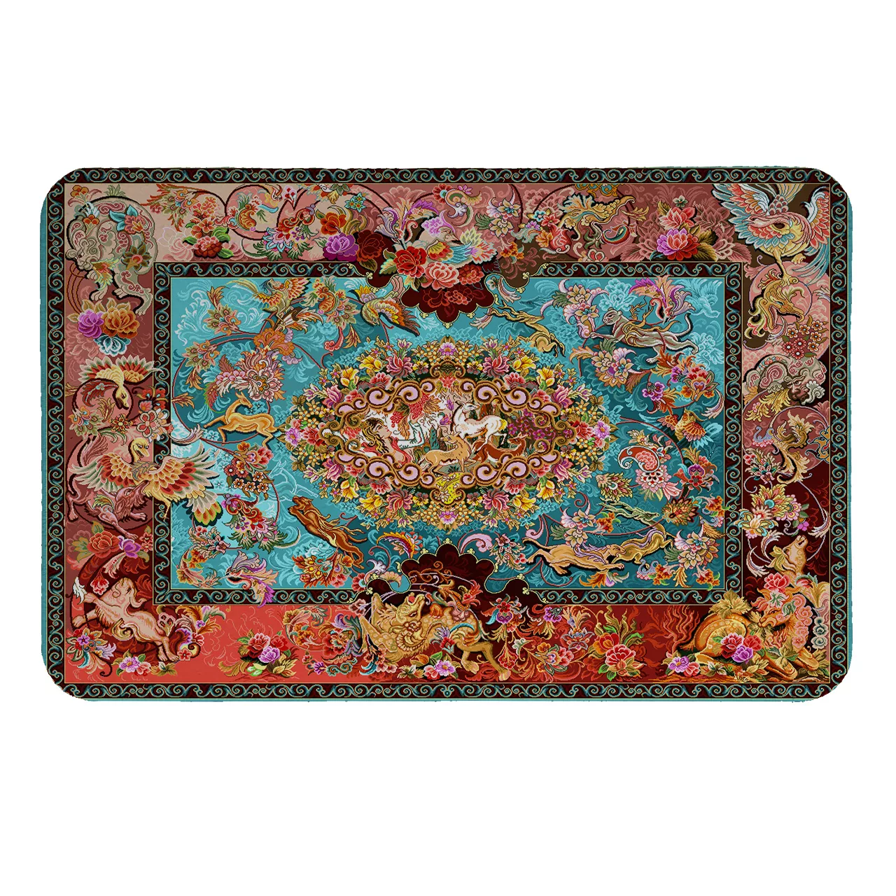 پادری طرح فرش کد 1011 سایز 110 × 80 سانتی متر