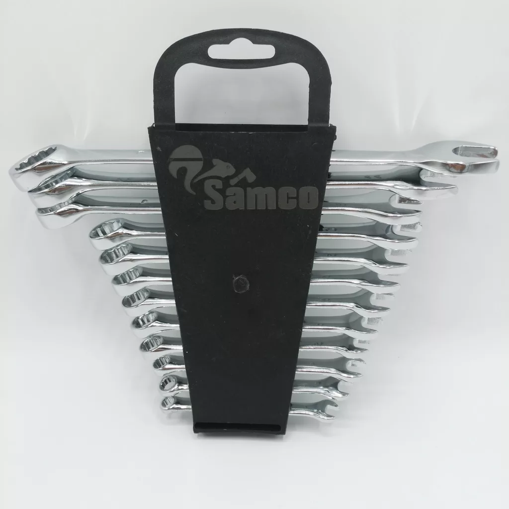 مجموعه 12 عددی آچار یک سر تخت و یک سر رینگی سامکو مدل YP012