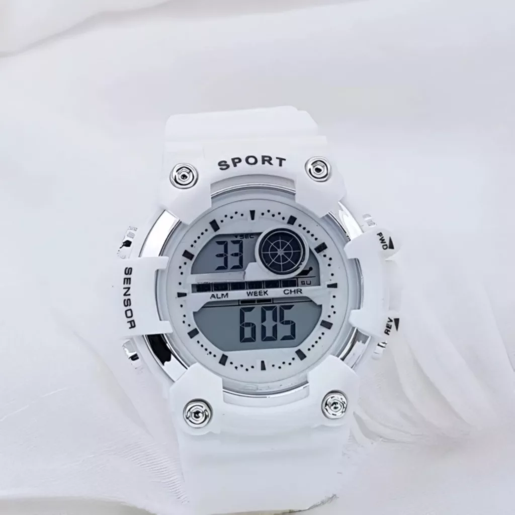 ساعت مچی دیجیتال مدل تک زمانه کرنومتر دار کد 8