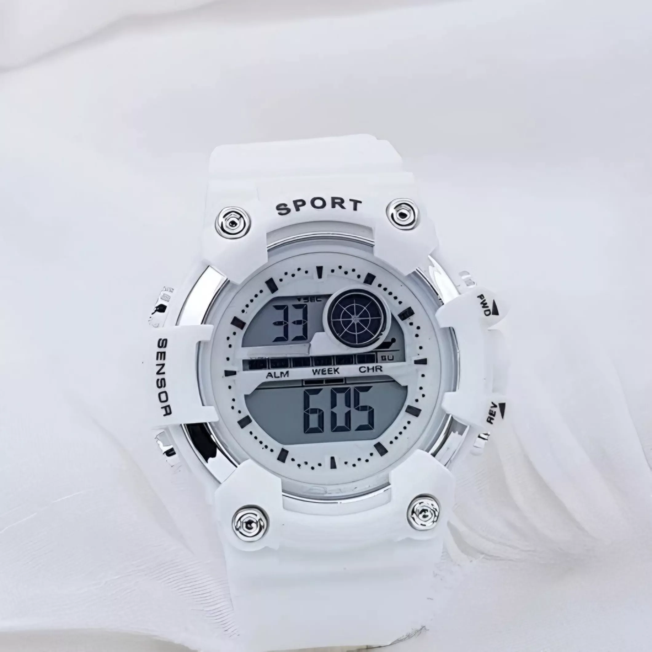 ساعت مچی دیجیتال مدل تک زمانه کرنومتر دار کد 8