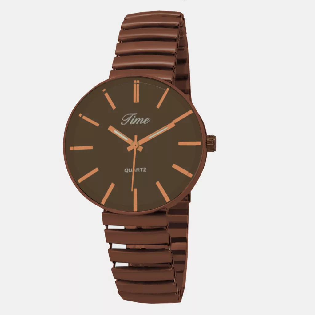 ساعت مچی عقربه‌ای کوارتز مدل کلاسیک فنری کد tim-gh1