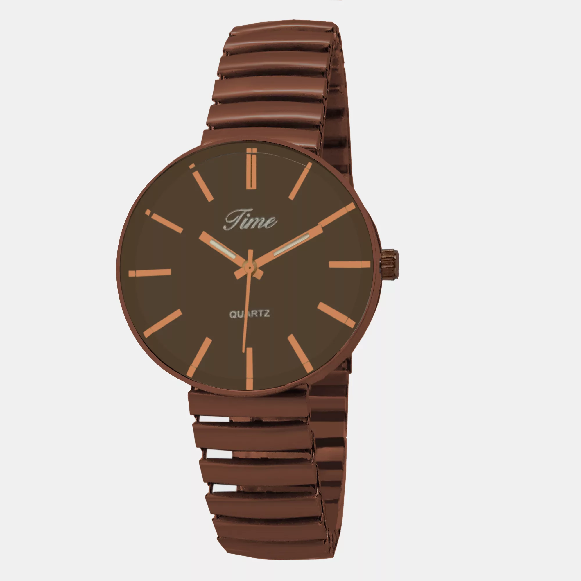 ساعت مچی عقربه‌ای کوارتز مدل کلاسیک فنری کد tim-gh1