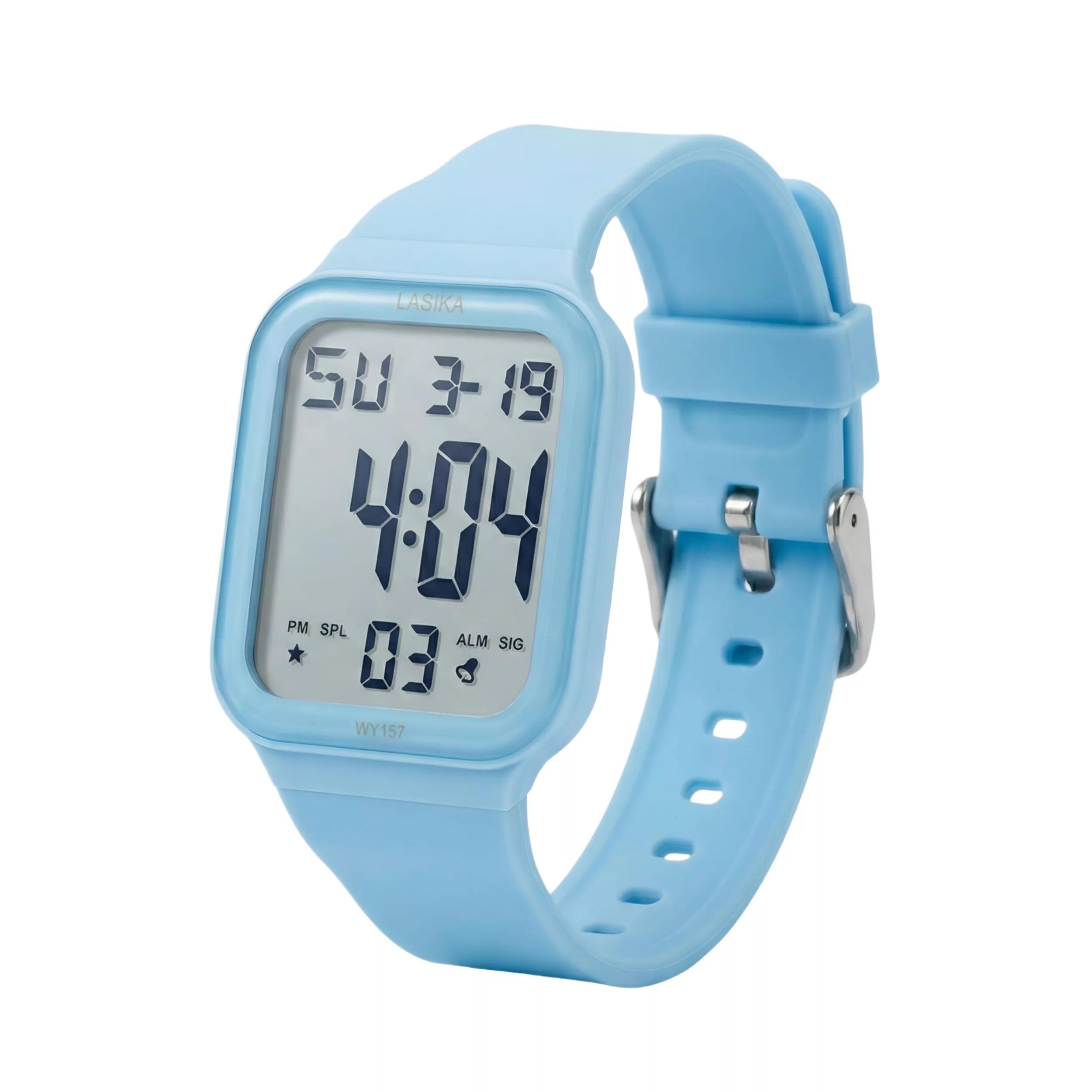 ساعت مچی دیجیتال لاسیکا مدل اسپرت تک زمانه کرنوگراف بند پیو کد L2