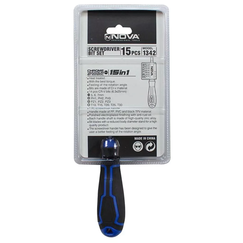 سری پیچ گوشتی نووا مدل 1342 مجموعه 15 عددی