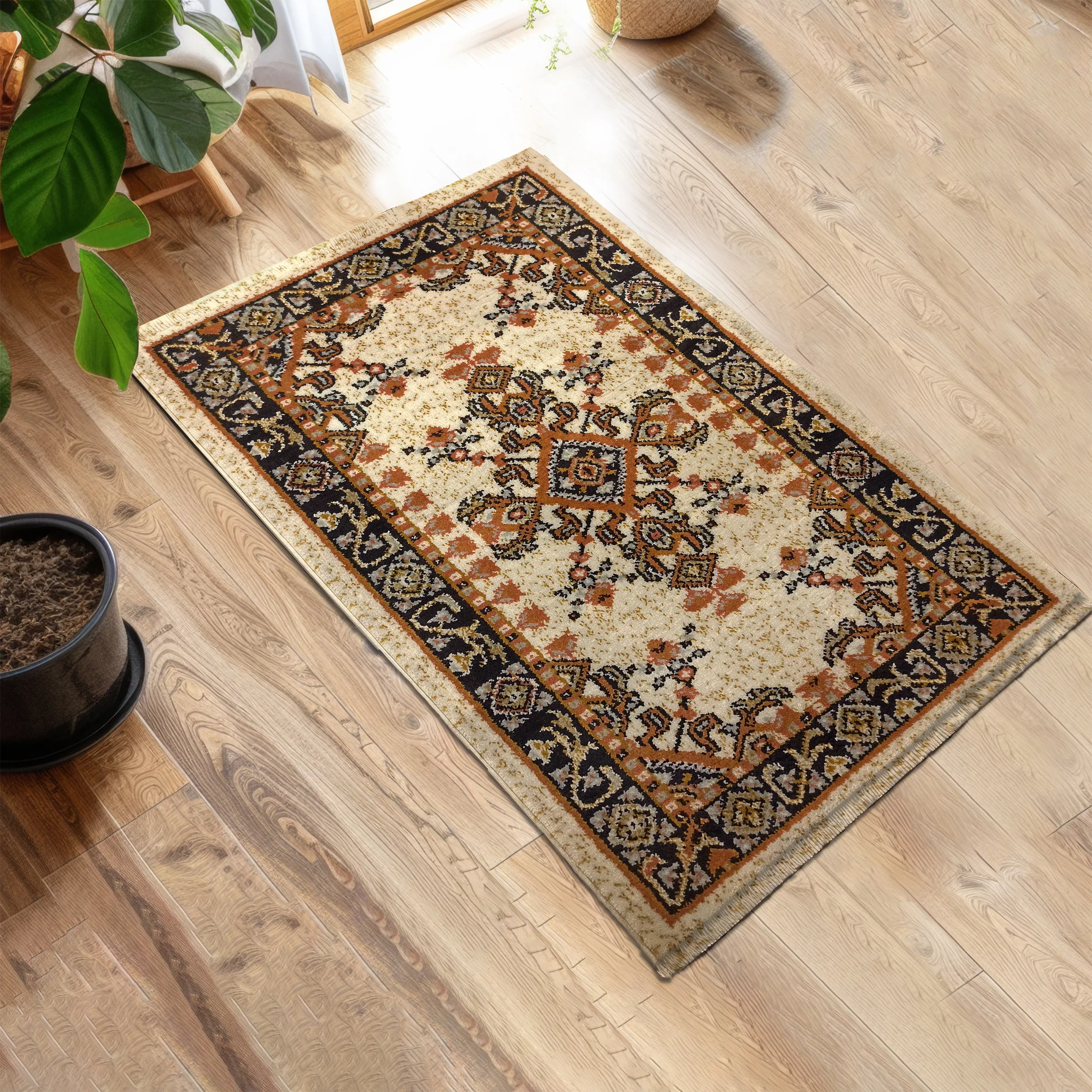 پادری طرح مستطیل کد E 49 سایز 80×50 سانتی متر مناسب برای فضای داخلی