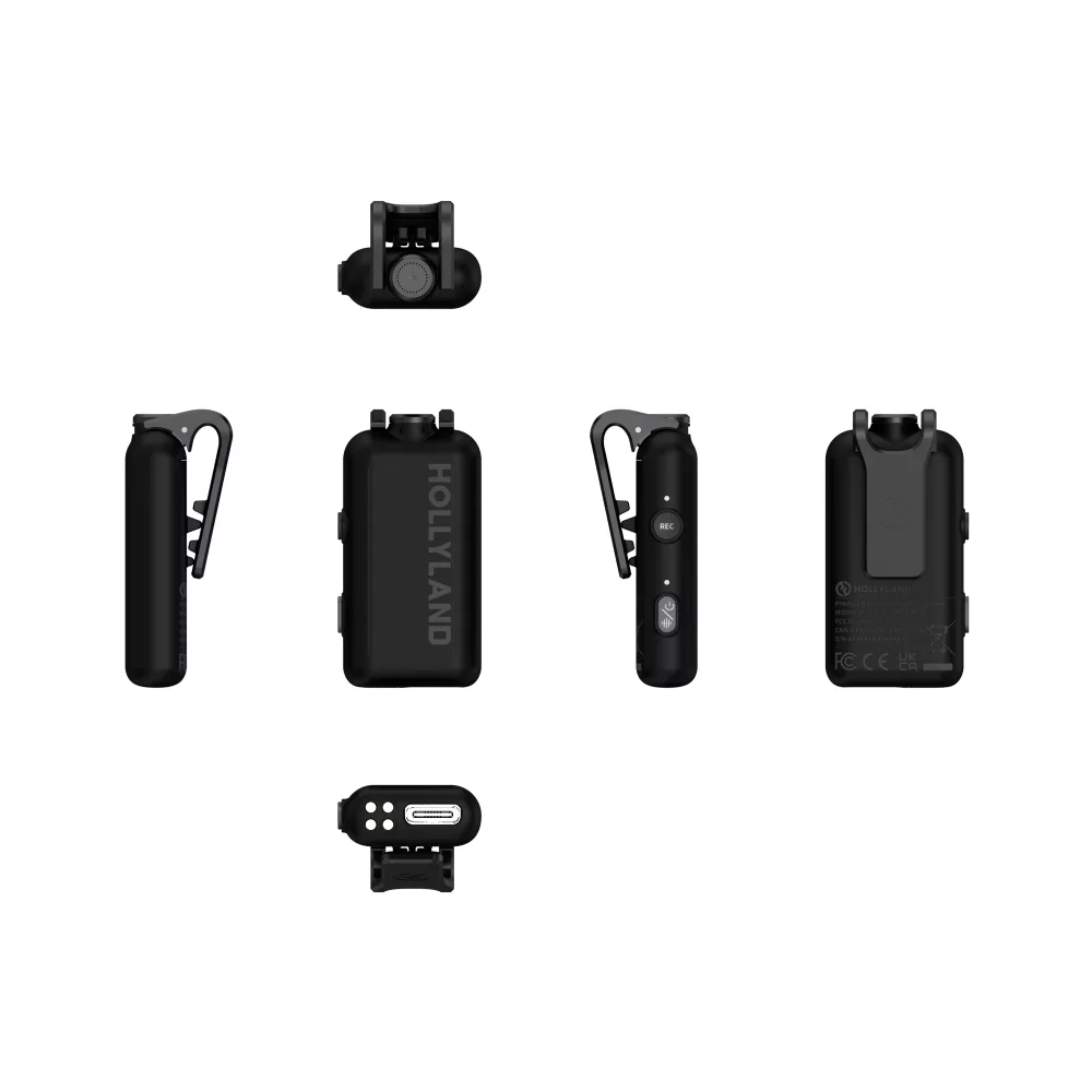 ست میکروفن بی سیم هالی لند مدل 4 کاربره بی سیم LARK MAX 2 Combo با درگاه اتصال تایپ سی ، لایتنیگ ، جک 3.5