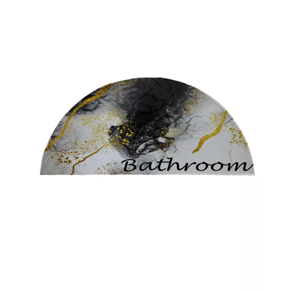 پادری مدل نیم دایره طرح حمام کد 8759 سایز 90×45 سانتی متر