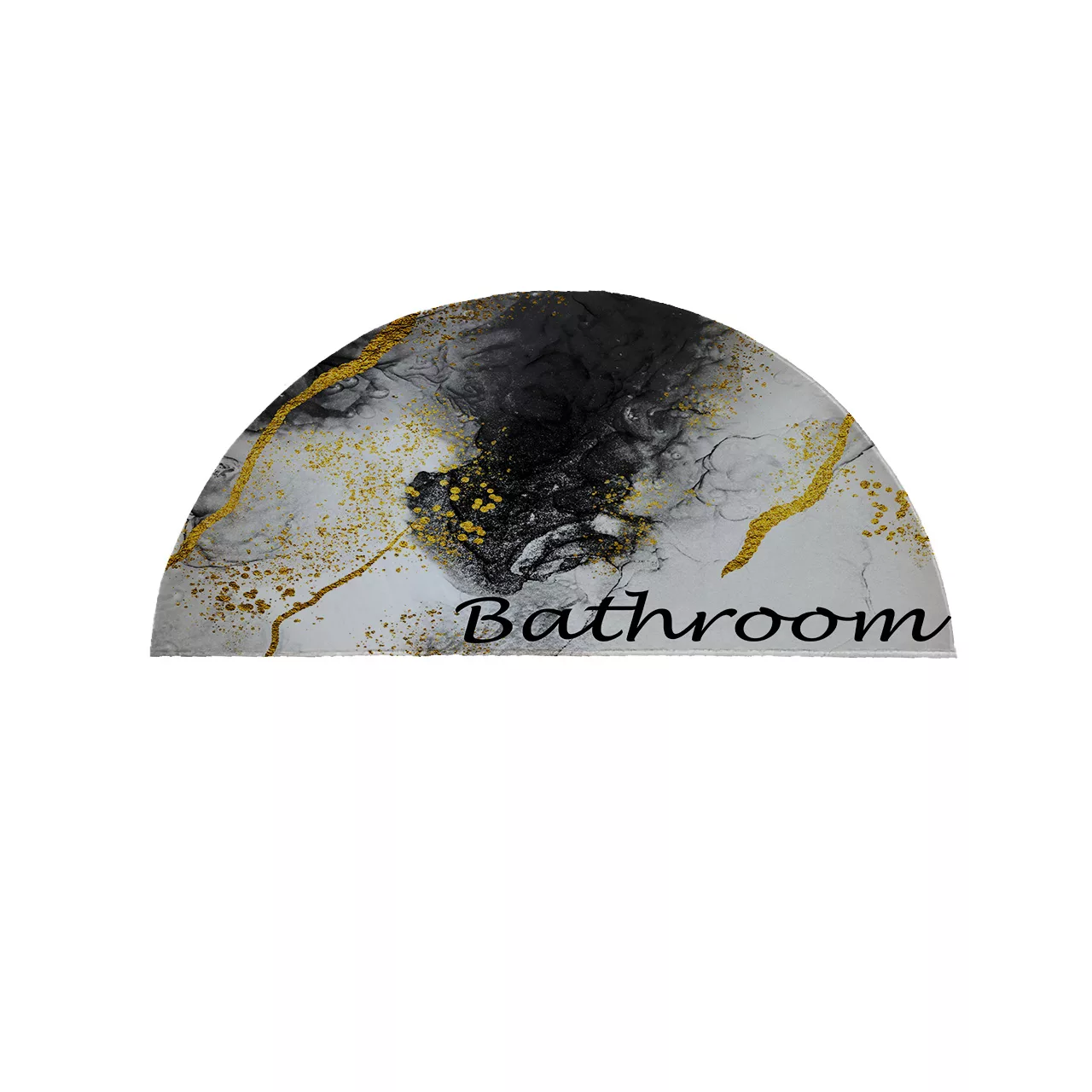 پادری مدل نیم دایره طرح حمام کد 8759 سایز 90×45 سانتی متر