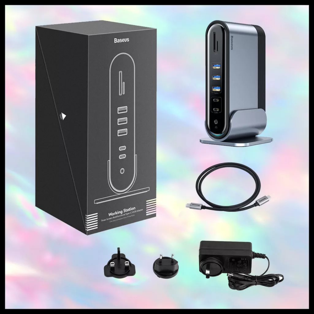هاب 17 پورت USB-C باسئوس مدل CAHUB-DG0G