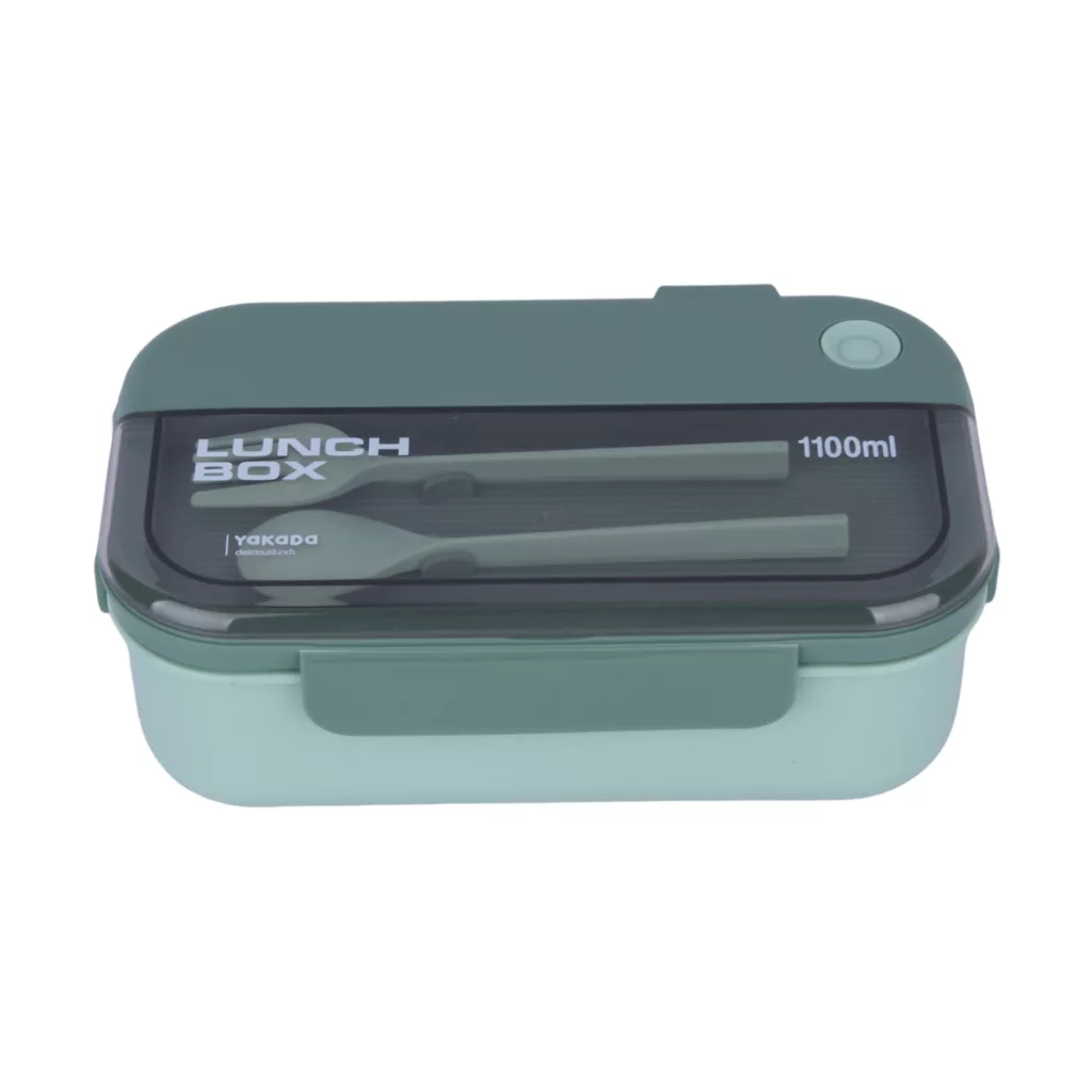 ظرف غذا مدل 1100 به همراه قاشق و چنگال