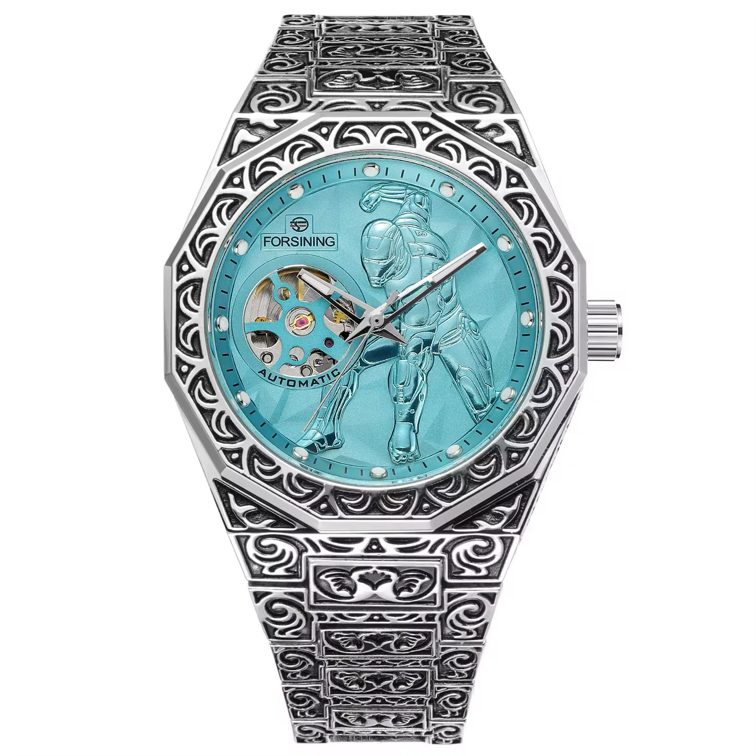 ساعت مچی عقربه‌ای اتوماتیک مردانه فورسنینگ مدل IRONMAN