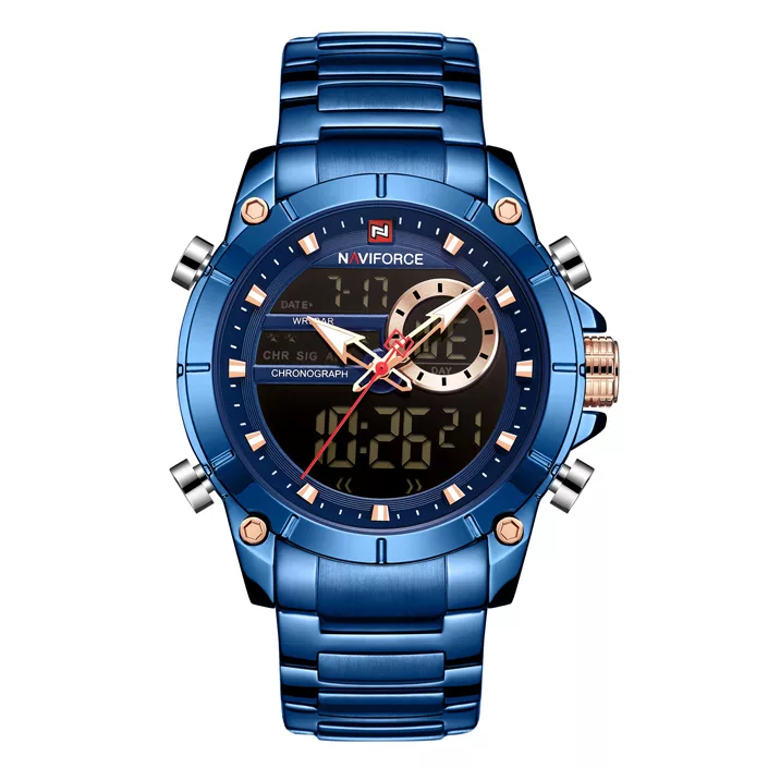 ساعت مچی عقربه‌ای کوارتز مردانه نیوی فورس مدل  NF9163M – SO