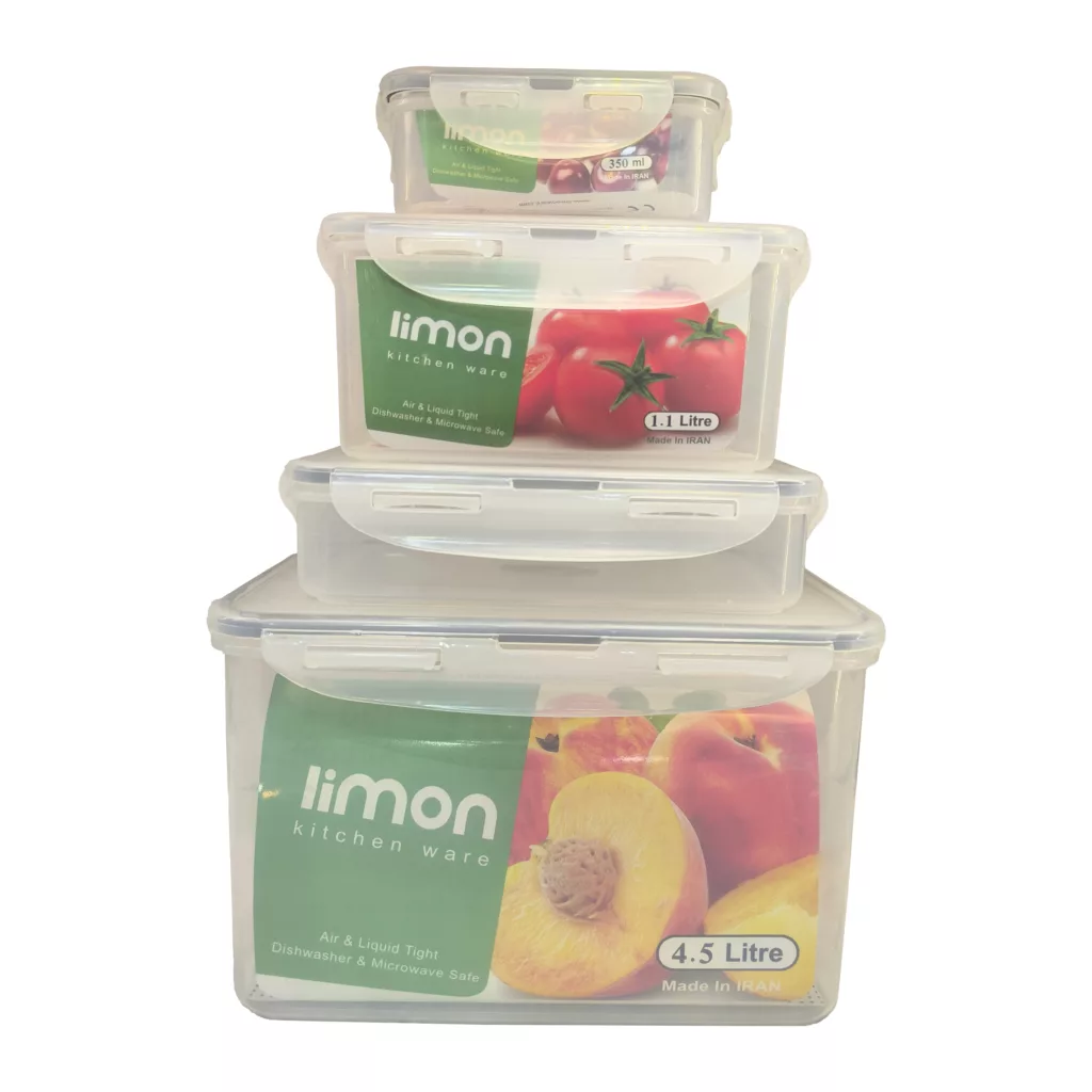 ظرف غذا لیمون مدل 20 مجموعه 4 عددی