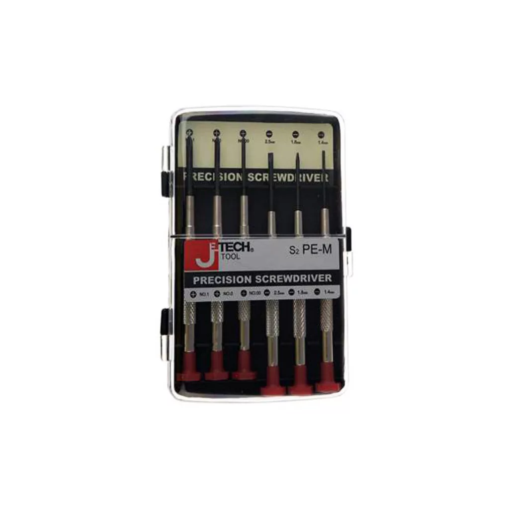 پیچ گوشتی ساعتی جتک مدل HT – S2 PE-M0040 مجموعه 6 عددی