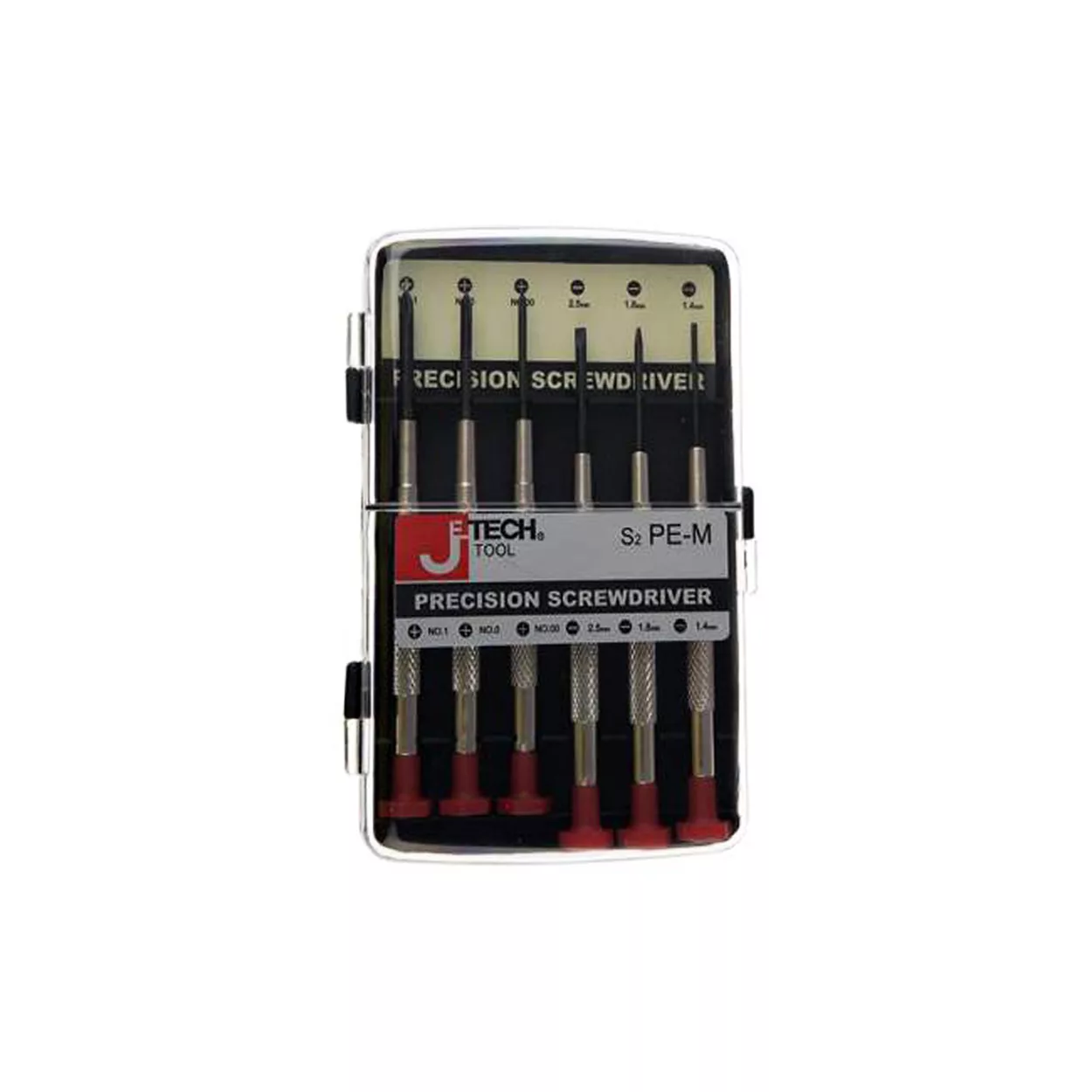 پیچ گوشتی ساعتی جتک مدل HT - S2 PE-M0040 مجموعه 6 عددی