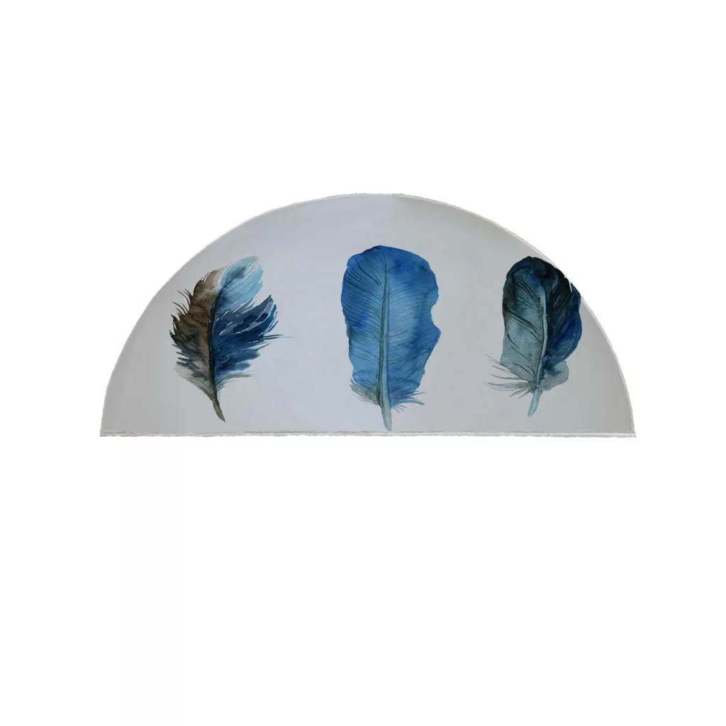 پادری مدل نیم دایره طرح برگ کد 9269 سایز 90×45 سانتی متر