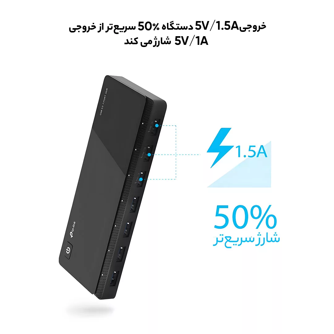 هاب USB 3.0 هفت پورت تی پی-لینک مدل UH700