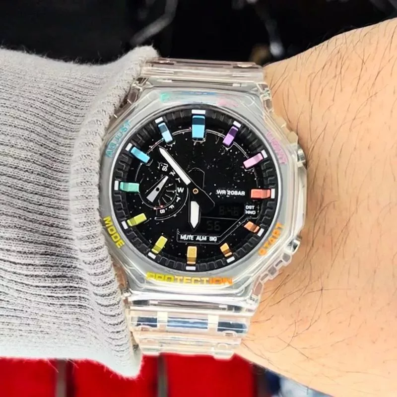 ساعت مچی عقربه‌ای مردانه مدل پمپی دوزمانه