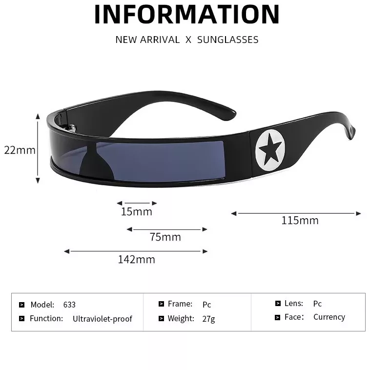 عینک آفتابی فرم خاص مدل ترند لاین کد E26