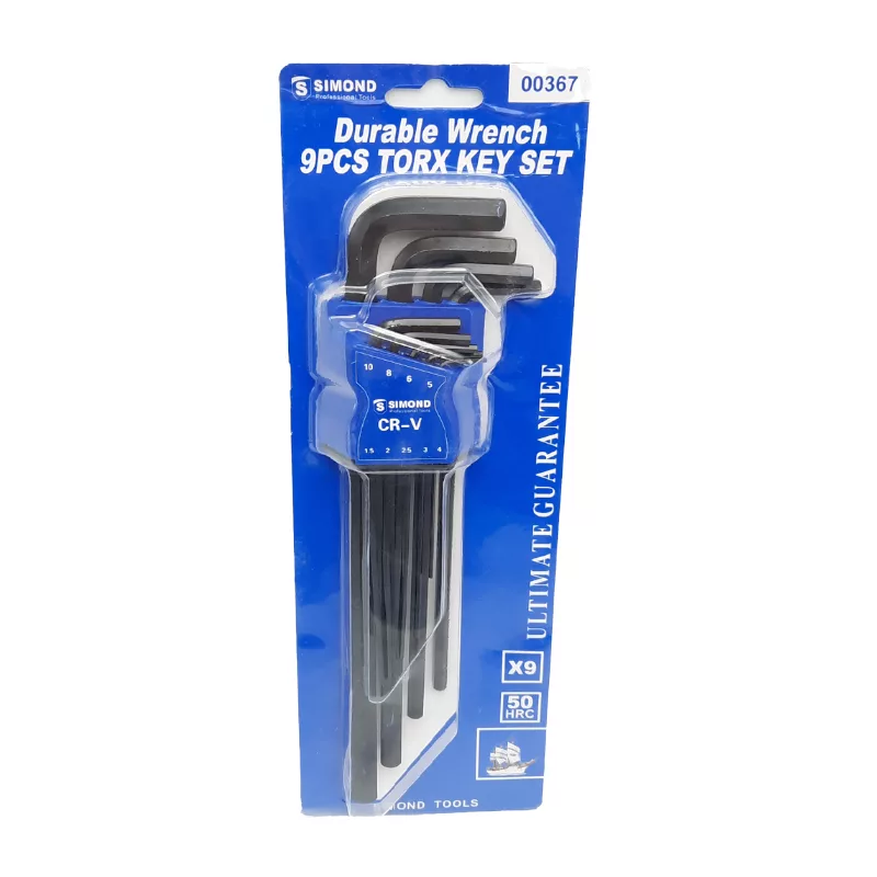 آچار آلن سیموند مدل 00367 مجموعه 9 عددی