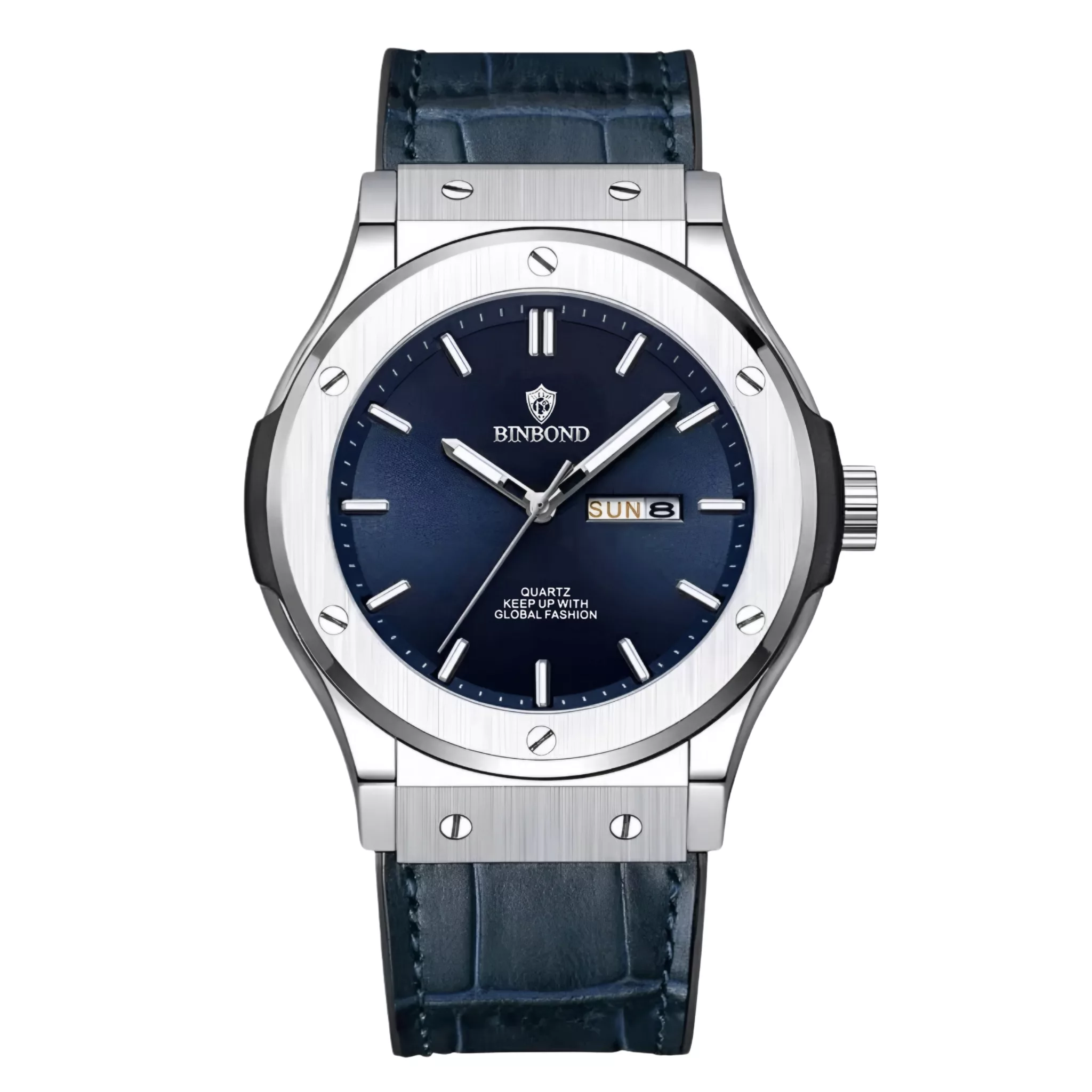 ساعت مچی عقربهای کوارتز مردانه بین باند مدل کلاسیک دی دیت بند چرم کد ۲ ساعت مچی عقربهای کوارتز مردانه بین باند مدل کلاسیک دی دیت بند چرم کد ۲