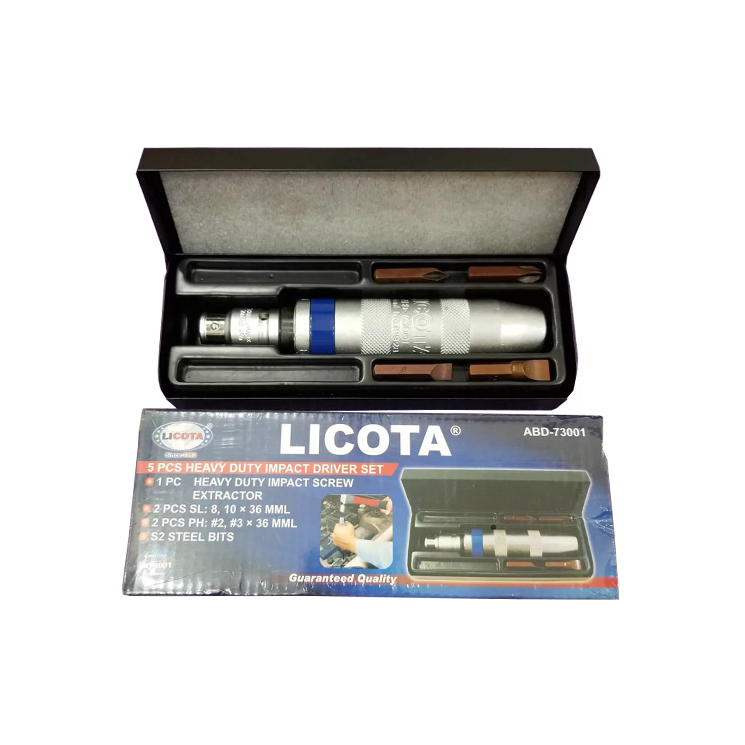 مجموعه 5 عدد پیچ گوشتی چکشی لیکوتا مدل ABD-73001