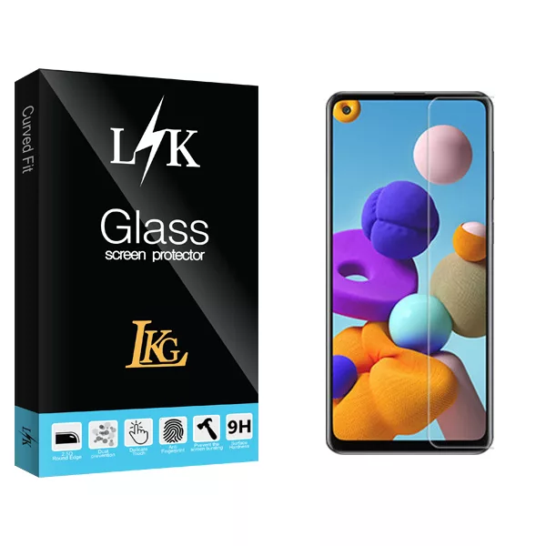 محافظ صفحه نمایش ال کا جی مدل LK Glass مناسب برای گوشی موبایل سامسونگ Galaxy A21s