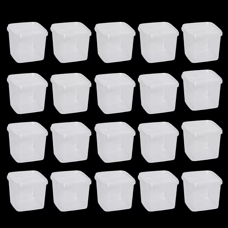 ظرف نگهدارنده پولاد پویش مدل مربع مجموعه 20 عددی