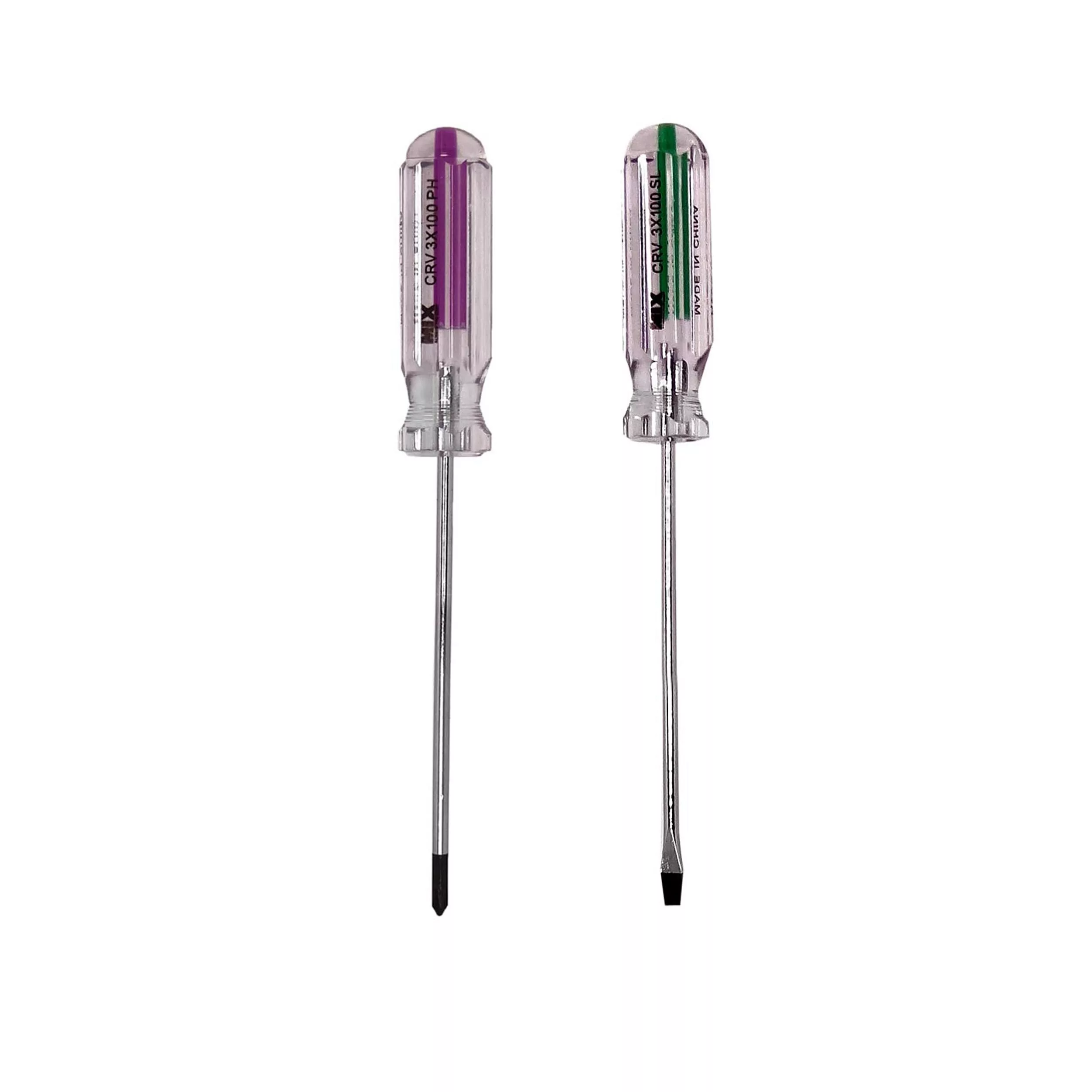 پیچ گوشتی میکس مدل MMA-3x100PH-SL-2MX  مجموعه 2 عددی