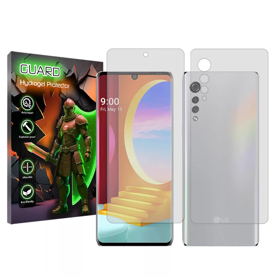 محافظ صفحه نمایش شفاف گارد مدل Tough مناسب برای گوشی موبایل ال جی Velvet به همراه محافظ پشت گوشی