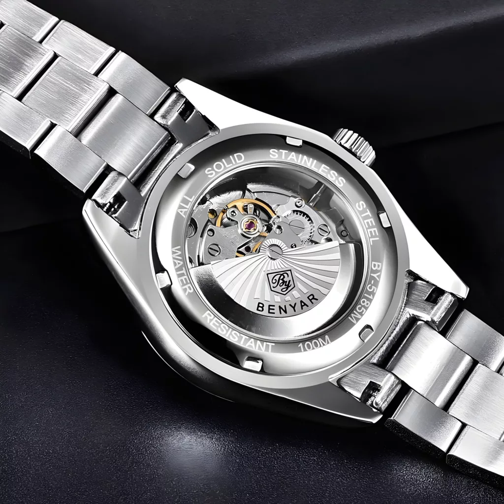 ساعت مچی عقربه‌ای اتوماتیک مردانه بنیار مدل BY-5185-SEK02